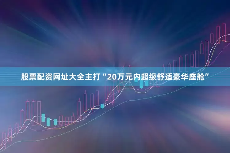 股票配资网址大全主打“20万元内超级舒适豪华座舱”